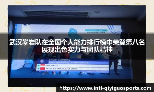 武汉攀岩队在全国个人能力排行榜中荣登第八名展现出色实力与团队精神